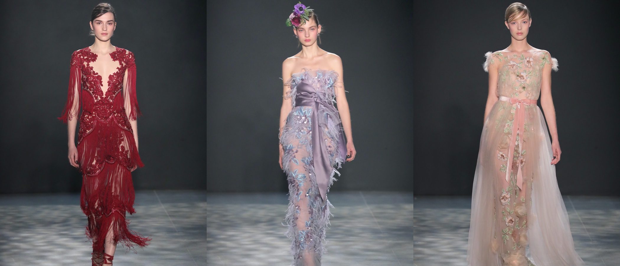 Un bonito jardín desfila sobre la New York Fashion Week con las princesas de Marchesa