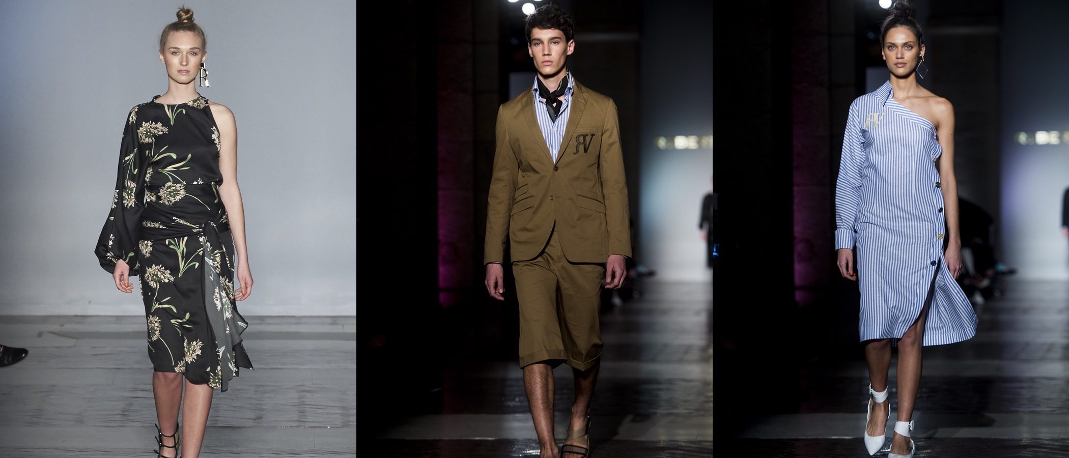 Roberto Verino apuesta por la estética ochentera para primavera/verano 2017 en la Madrid Fashion Week