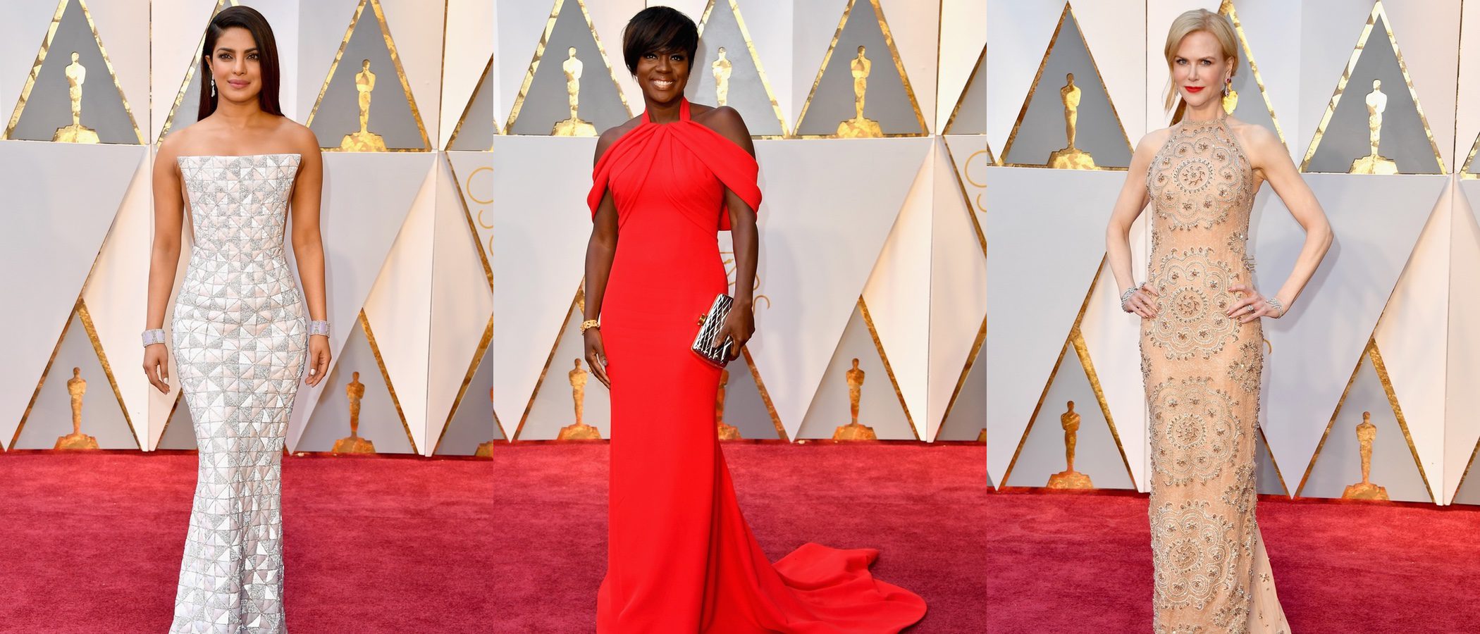 Nicole Kidman, Viola Davis y Priyanka Chopra, entre las mejor vestidas Premios Oscar 2017