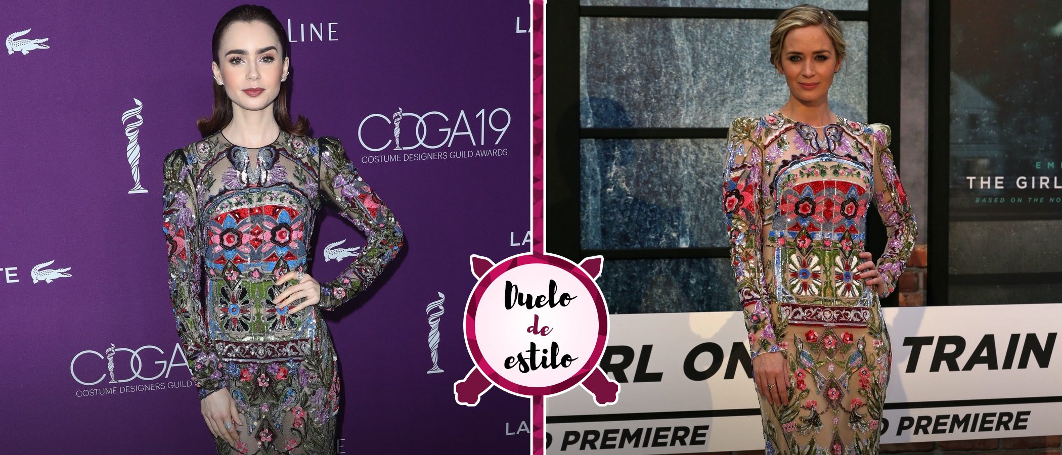 Lily Collins y Emily Blunt apuestan por el mismo Alexander McQueen, ¿quién lo luce mejor?