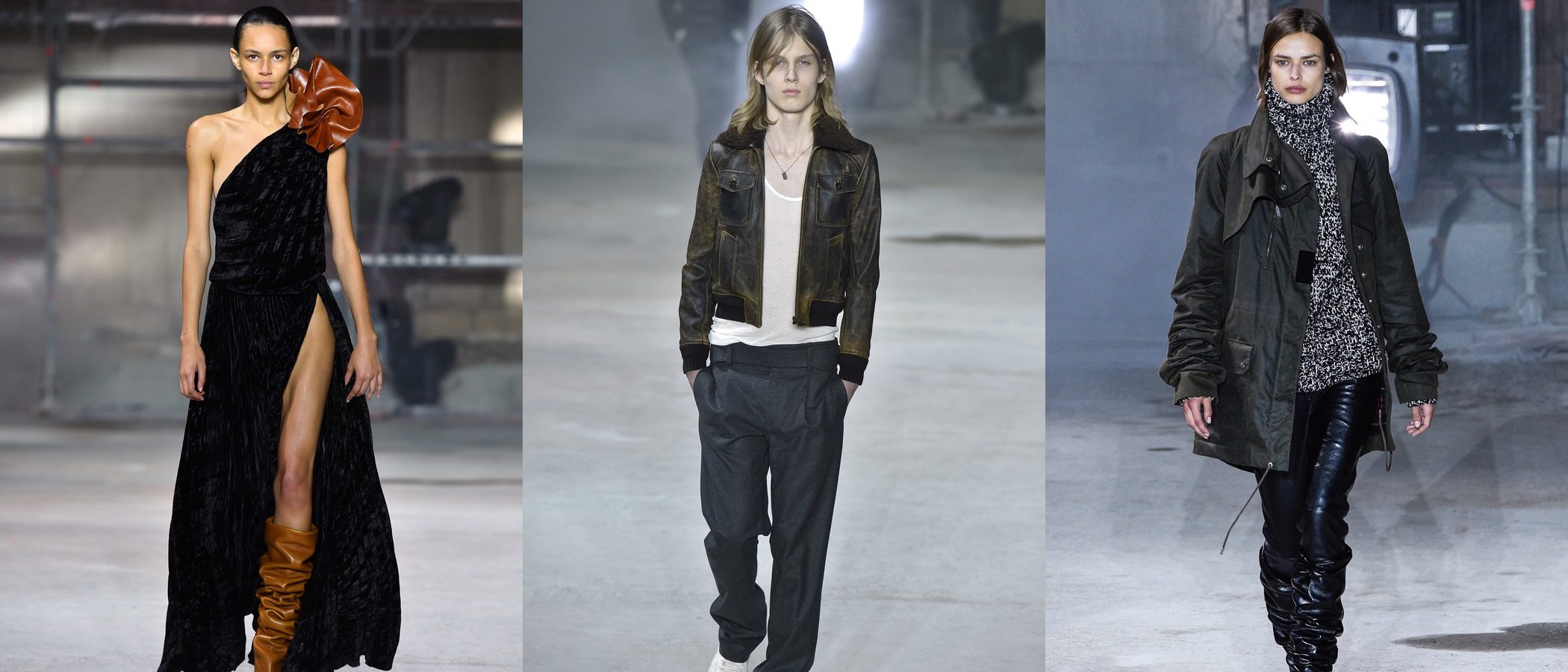 Saint Laurent abre la París Fashion Week con mucho cuero en su otoño/invierno 2017/2018