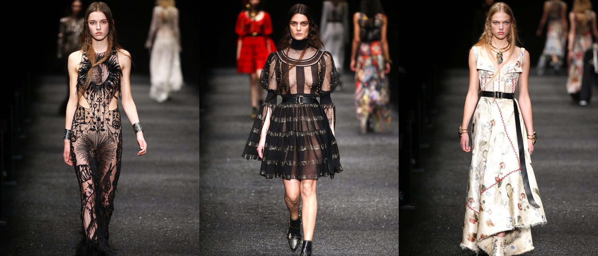 Alexander McQueen lleva la mágica tradición británica a Paris Fashion Week con su otoño/invierno 2017/2018