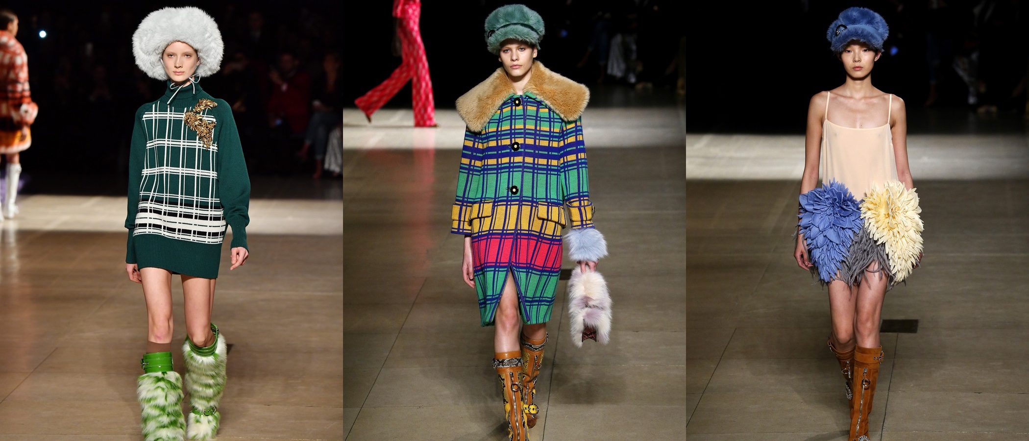 Miu Miu propone el pelo sintético a todo color como el tejido estrella en la Paris Fashion Week