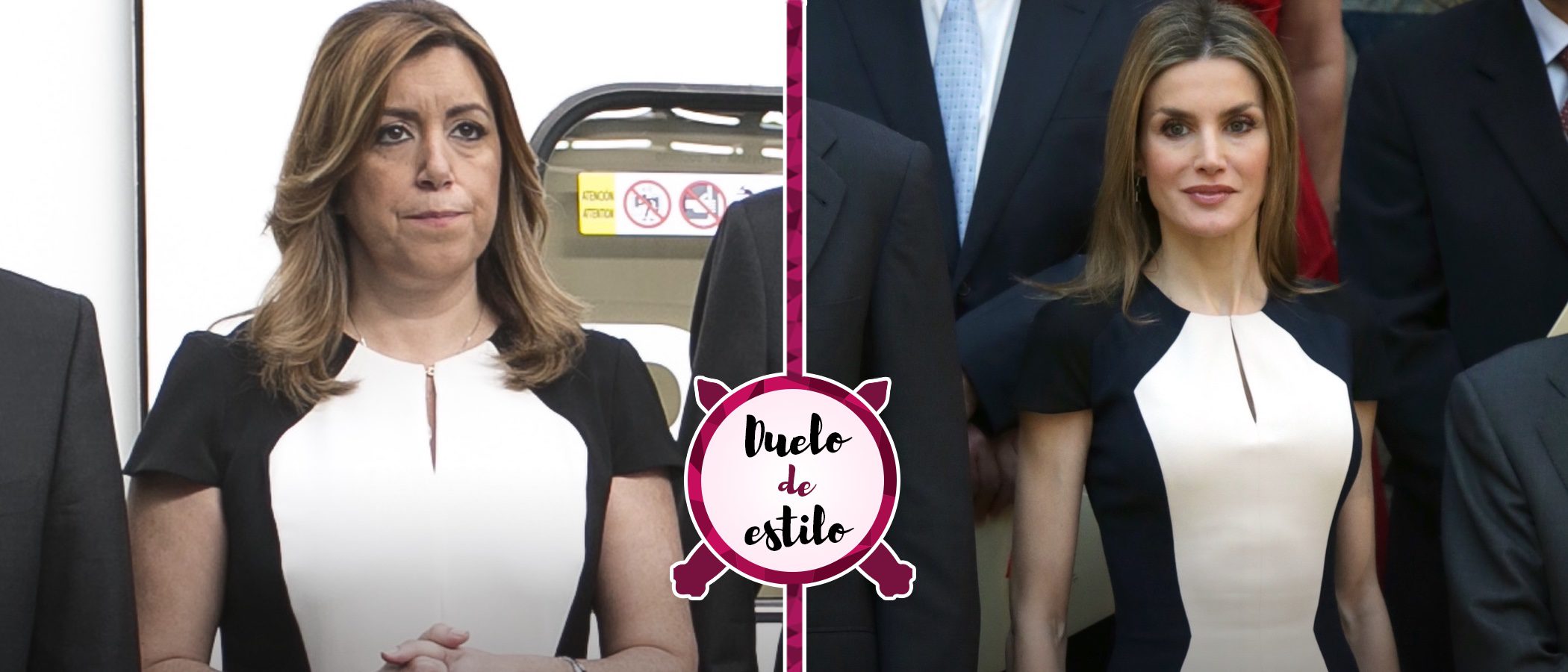 Susana Díaz y la Reina Letizia apuestan por el mismo Carolina Herrera. ¿Qué look es el ganador?