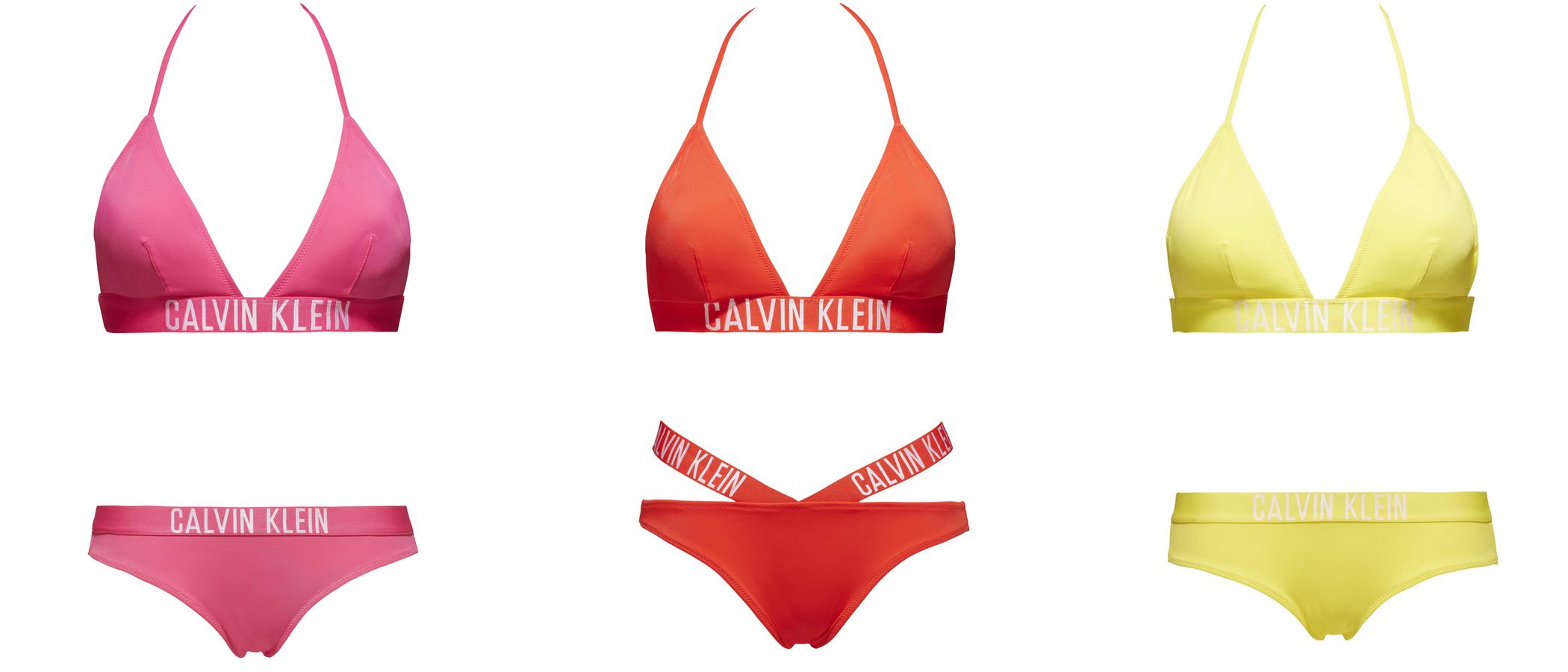Baño a todo color con los bikinis de Calvin Klein para este verano 2017