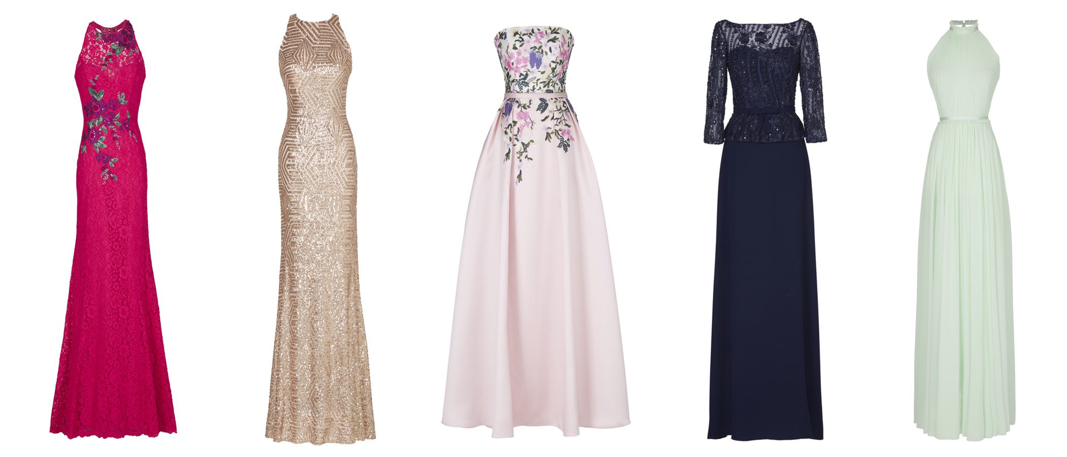 Pronovias lanza su colección de fiesta para 2018 marcada por el estampado de flores