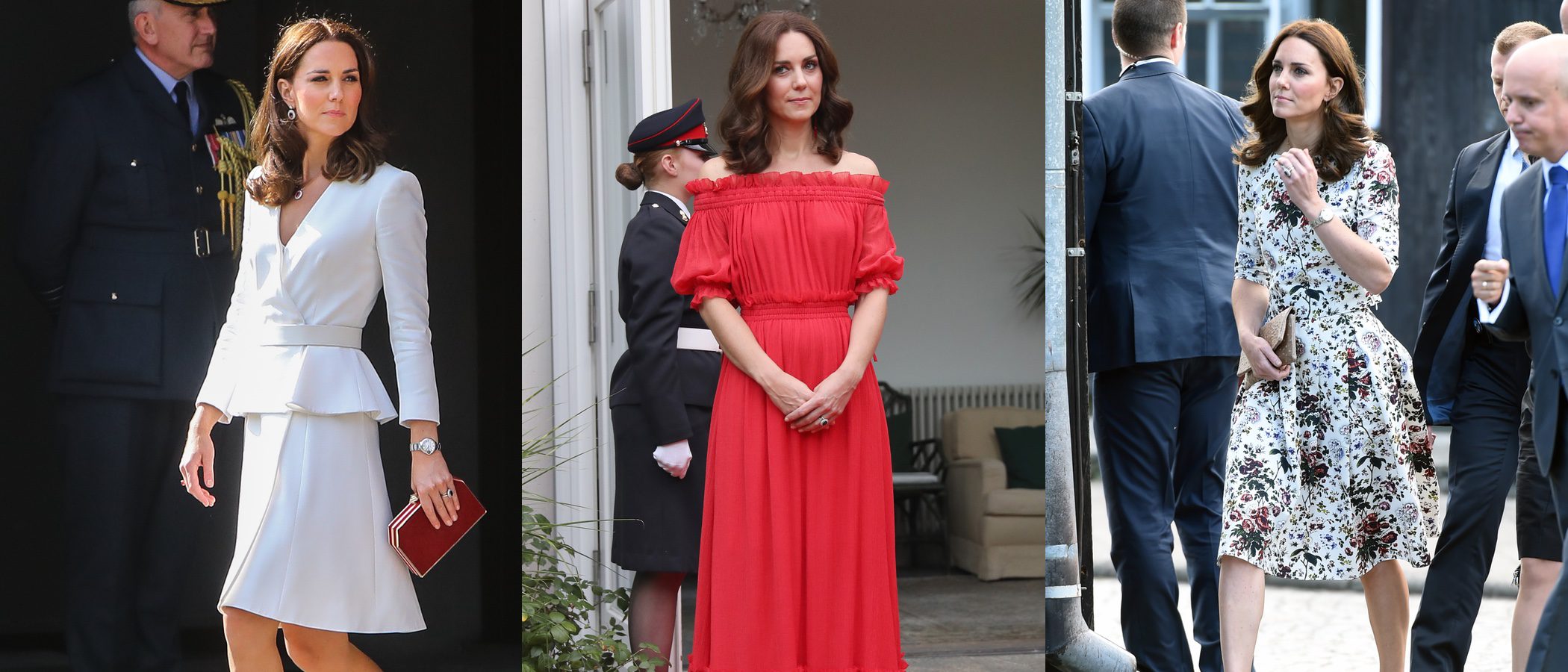 Alexander McQueen y Erdem, entre los looks de Kate Middleton en su viaje a Polonia y Alemania