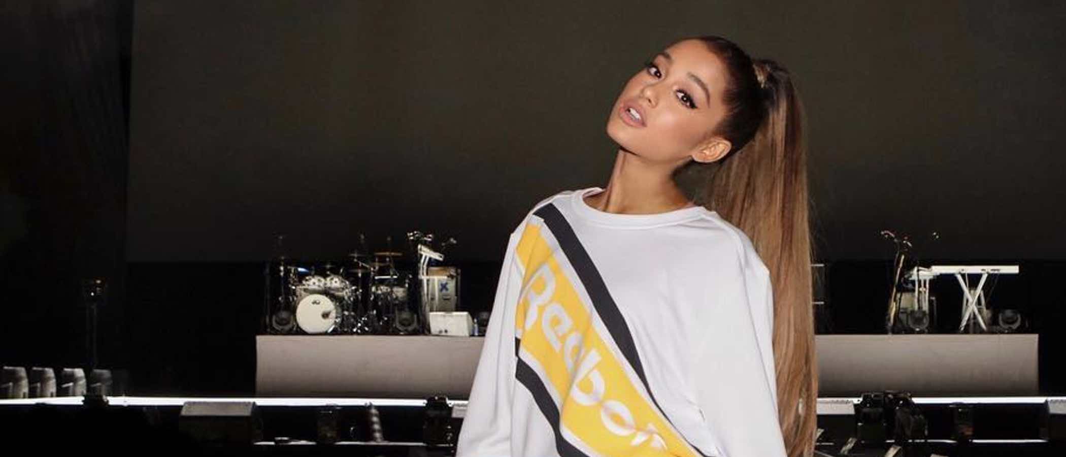 Reebok para a Ariana Grande como embajadora de su nueva colección de superación