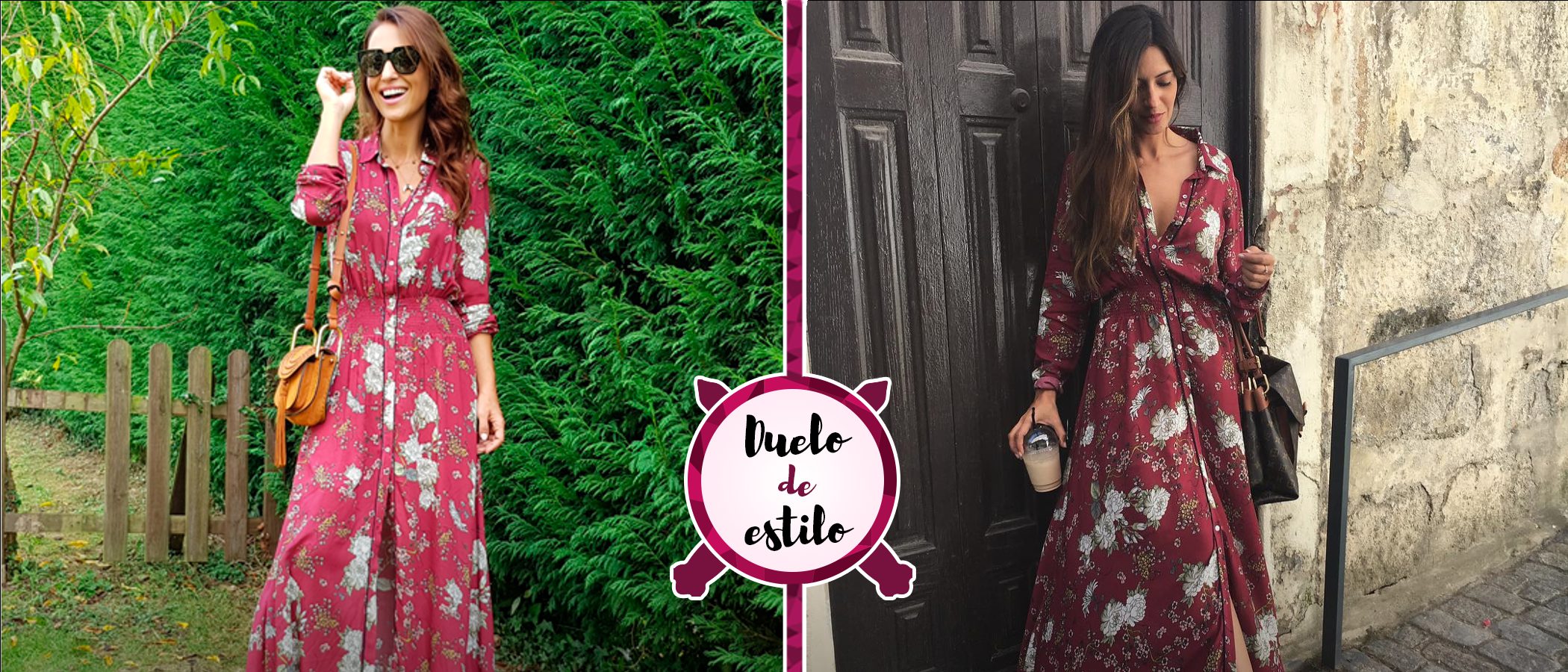 Paula Echevarría y Sara Carbonero apuestan por el mismo vestido de estilo camisero