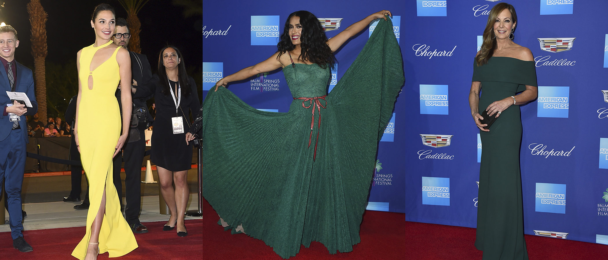 Allison Janney, Salma Hayek y Gal Gadot, las mejor vestidas de la primera semana de enero 2018