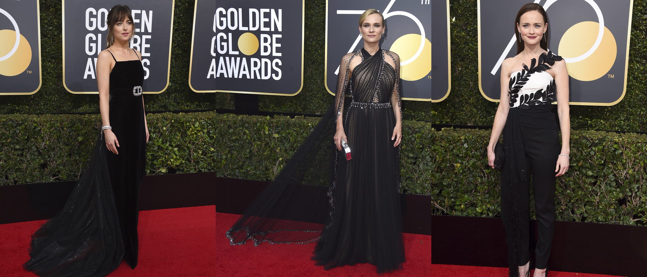 Diane Kruger y Dakota Johnson, las mejor vestidas de unos Globos de Oro 2018 en negro