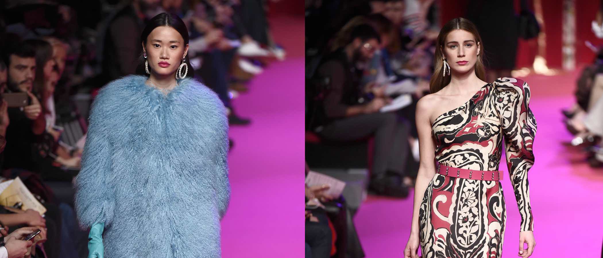Jorge Vázquez conmemora a la serie 'Dynasty' en el desfile otoño/invierno 2018/2019 de la Madrid Fashion Week