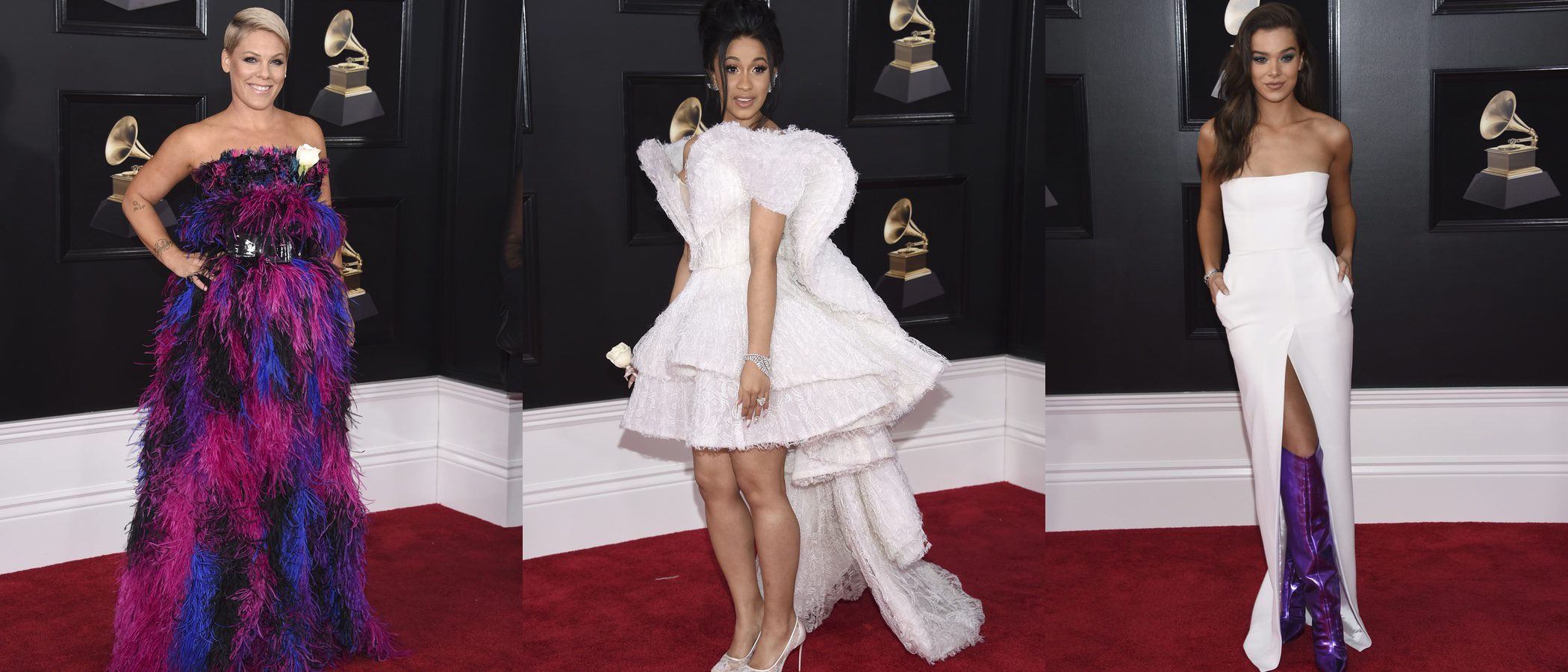 Pink, Cardi B y Hailee Steinfeld, entre las peor vestidas de los Grammy 2018
