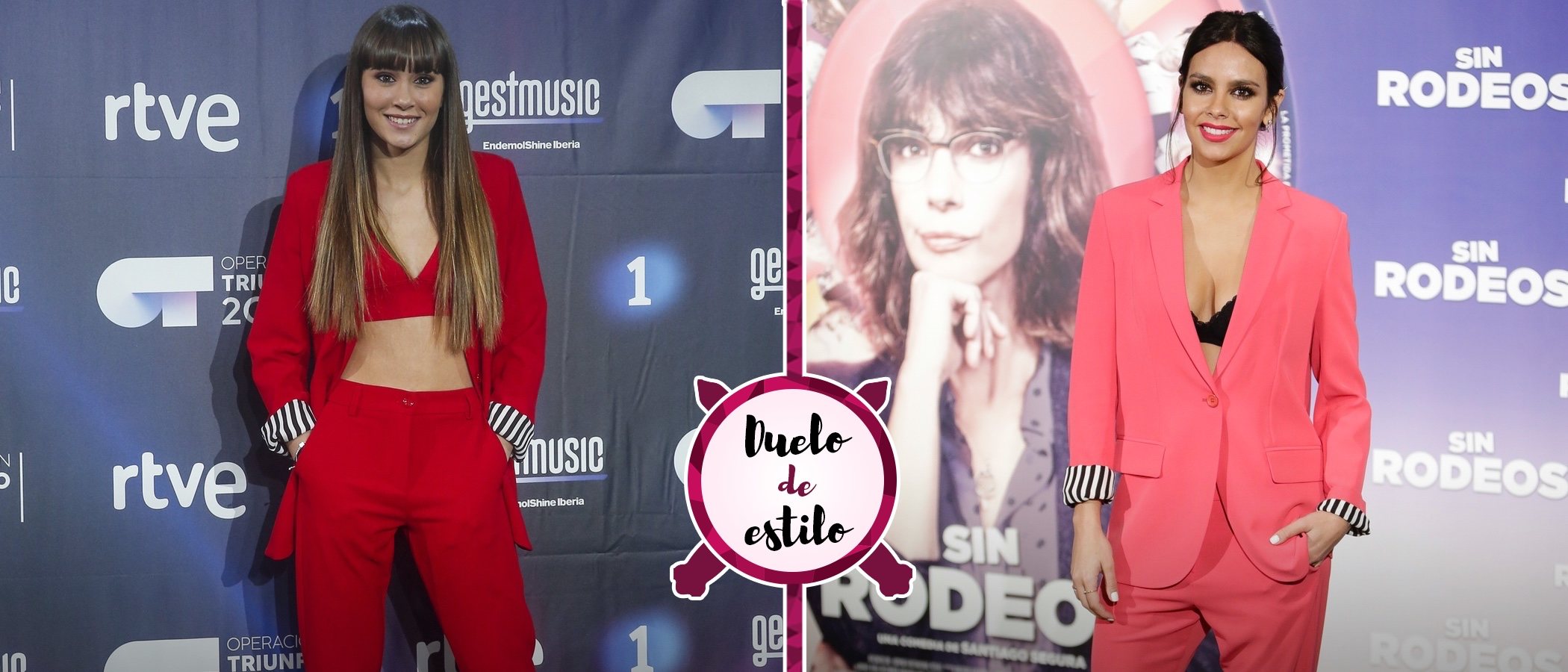 Cristina Pedroche le 'copia' el look a Aitana y apuesta por el mismo traje de chaqueta