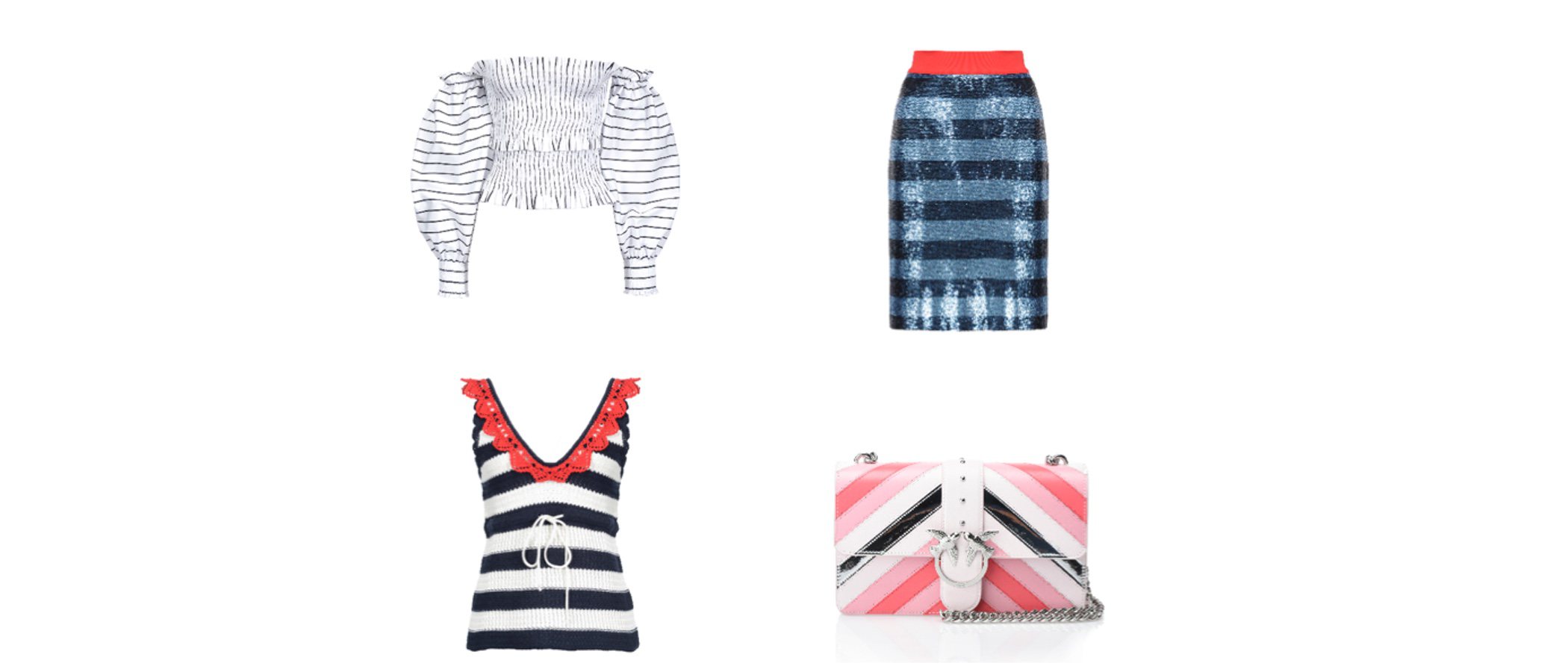 PINKO propone prendas y complementos a rayas para completar tus mejores looks