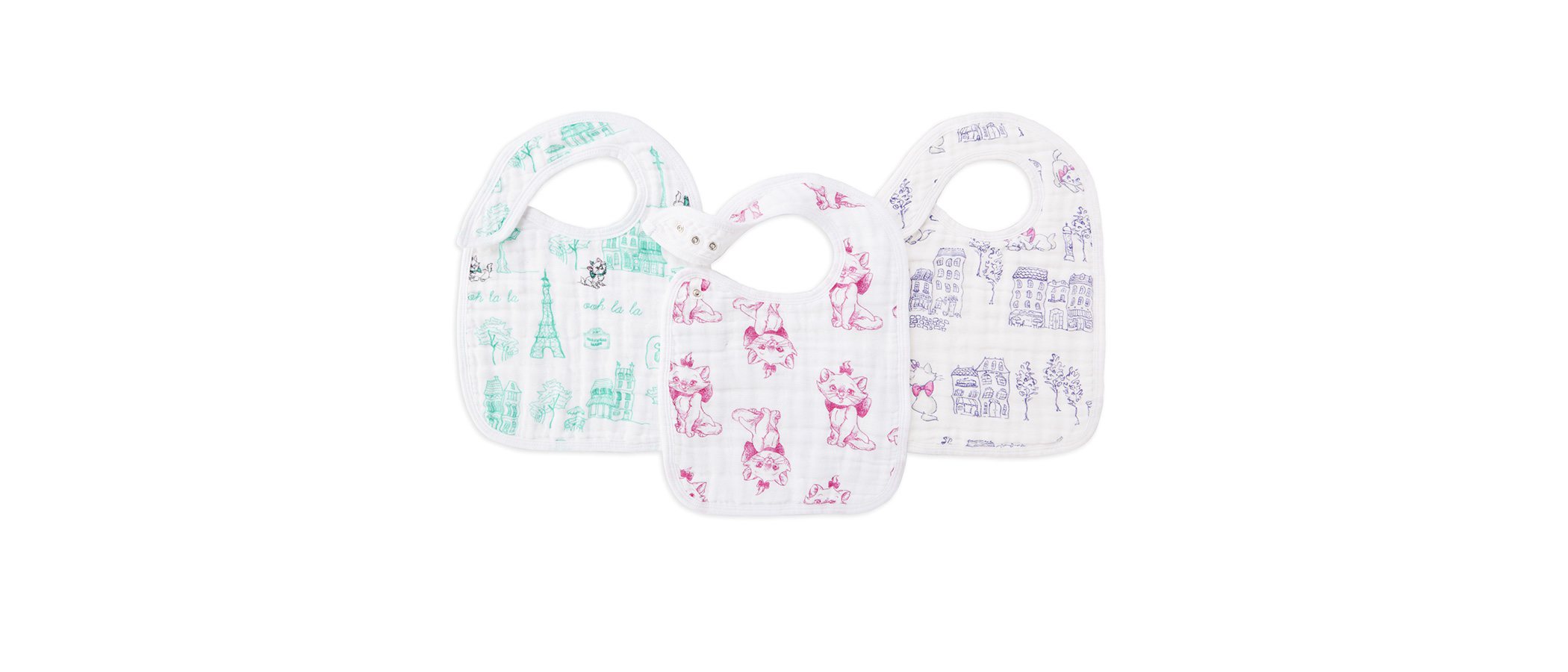 Aden+Anais se inspira en 'Los Aristogatos' para su nueva colección de baberos
