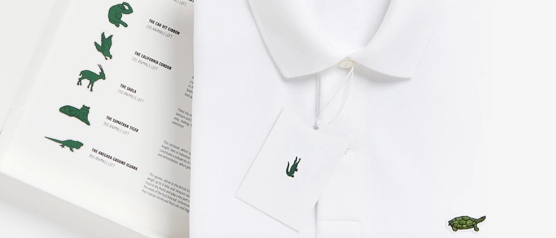 Lacoste sustituye al icónico cocodrilo por 10 especies en peligro de extinción en una línea exclusiva