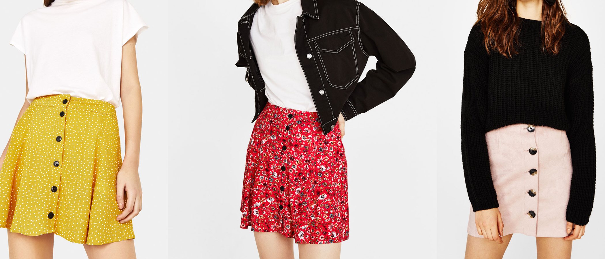 Falda con botones: guía de estilo