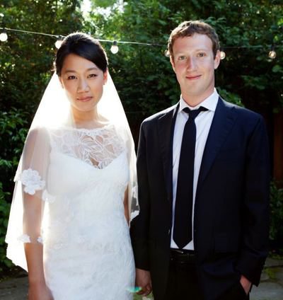 Los detalles del vestido de novia de Priscila Chan, la mujer de Mark Zuckerberg