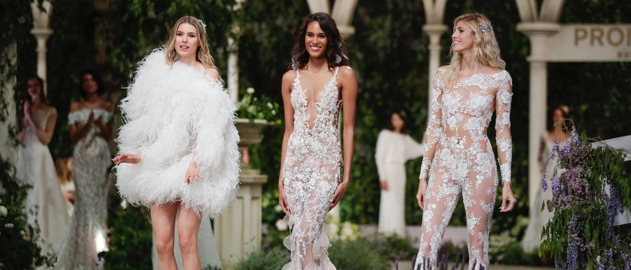 Pronovias presenta una colección de ensueño en la Barcelona Bridal Fashion Week 2018
