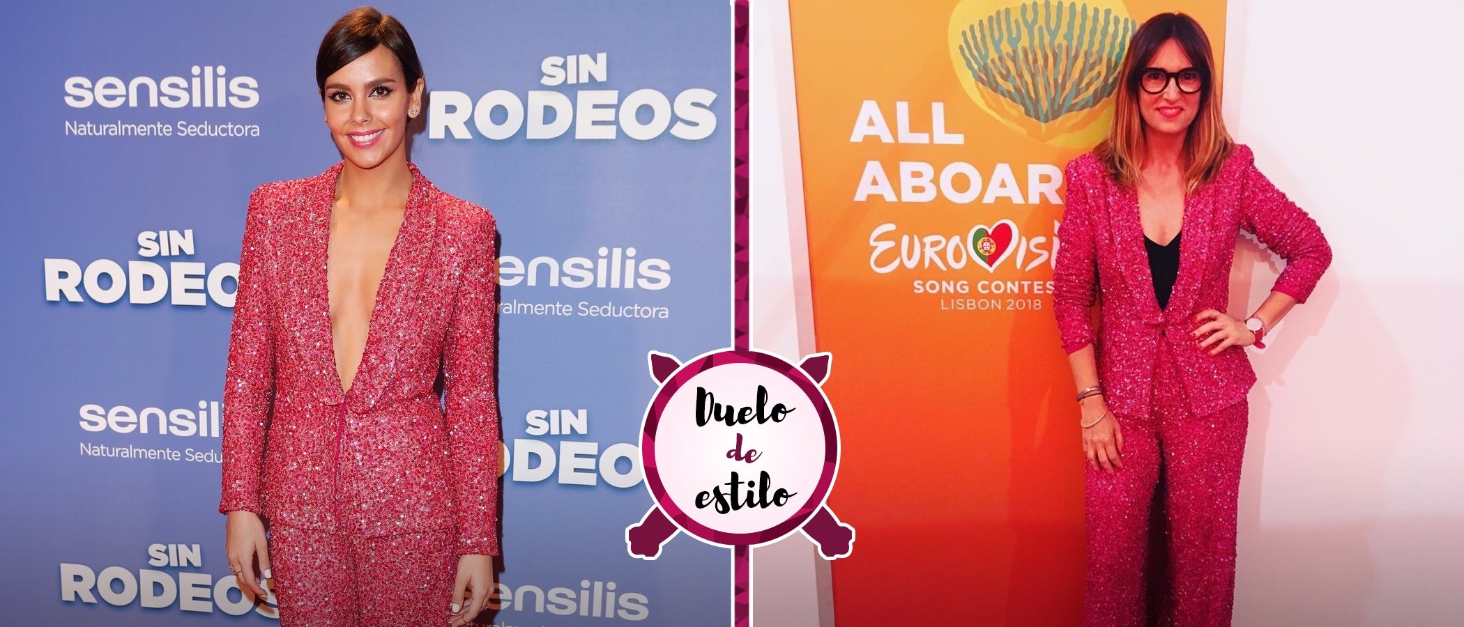 Cristina Pedroche y Noemí Galera apuestan por el mismo traje de chaqueta. ¿Quién lo ha lucido mejor?