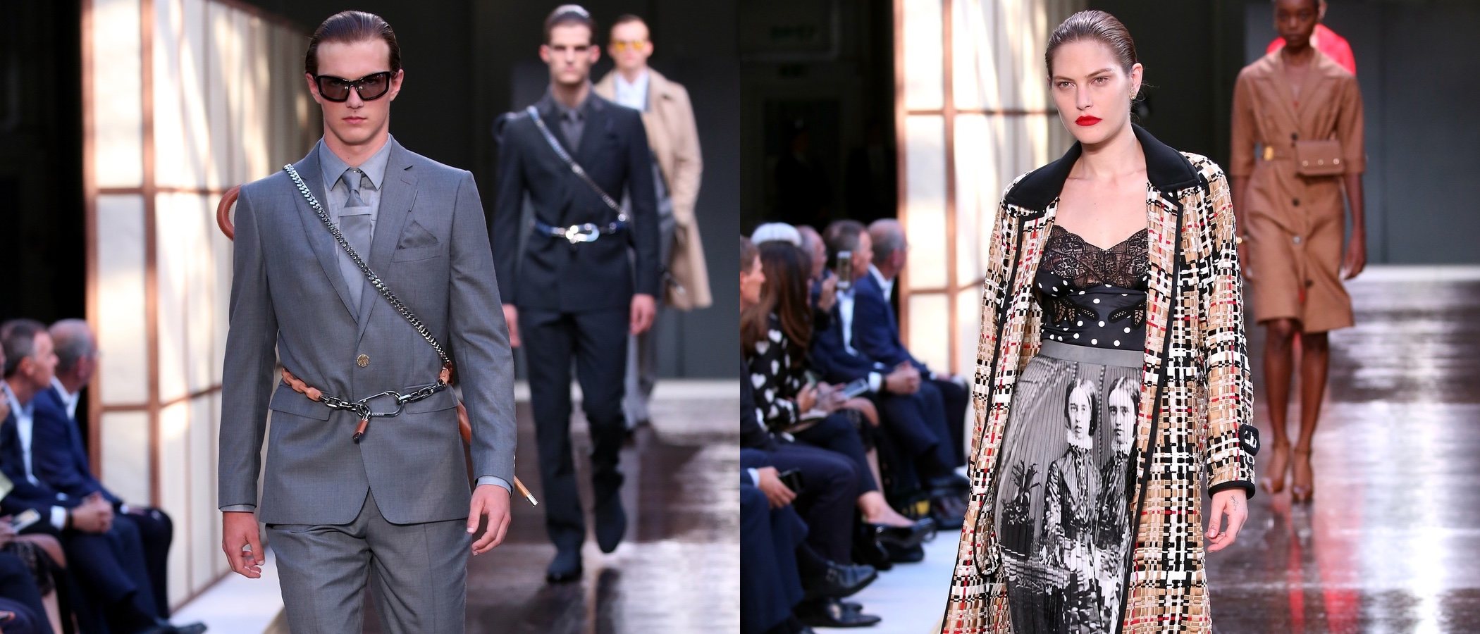 Burberry homenajea a su nuevo logo con su primavera/verano 2019 en la London Fashion Week