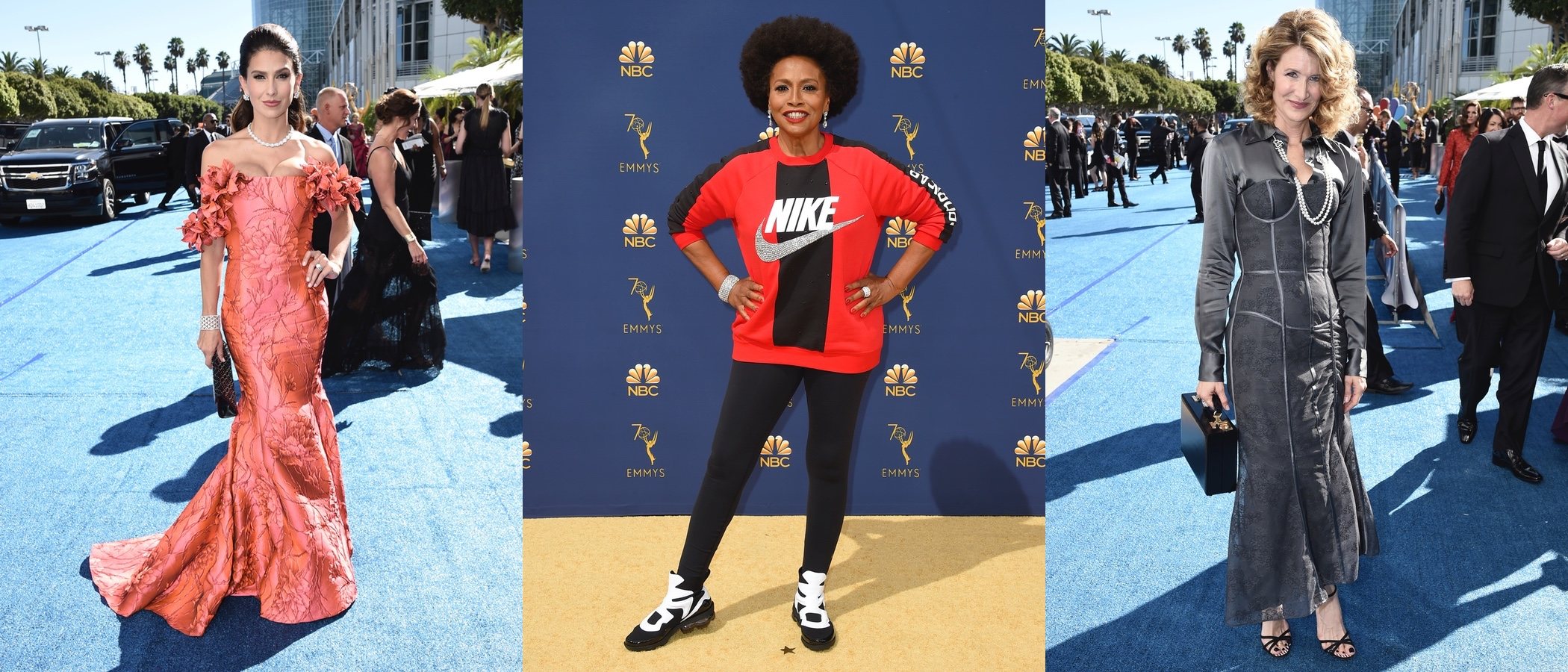 Hilaria Baldwin, Jenifer Lewis y Laura Dern, entre las peor vestidas de los Premios Emmy 2018