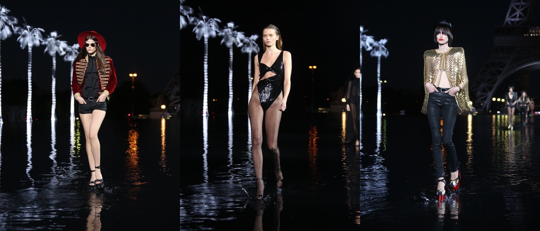 Yves Saint Laurent apuesta por el estilo más rockero y sexy en la Paris Fashion Week