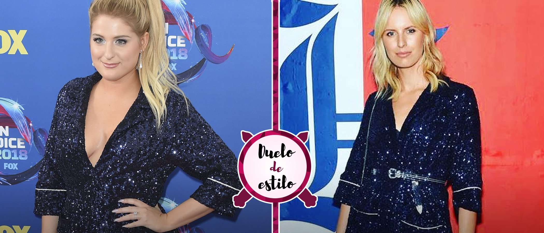 Meghan Trainor, Karolina Kurkova y el mismo look pijamero de Tommy Hilfiger. ¿A quién le sienta mejor?