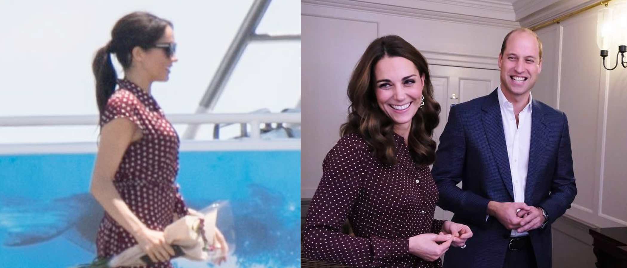Meghan Markle y Kate Middleton, dos cuñadas y un vestido de lunares, ¿quién lo luce mejor?
