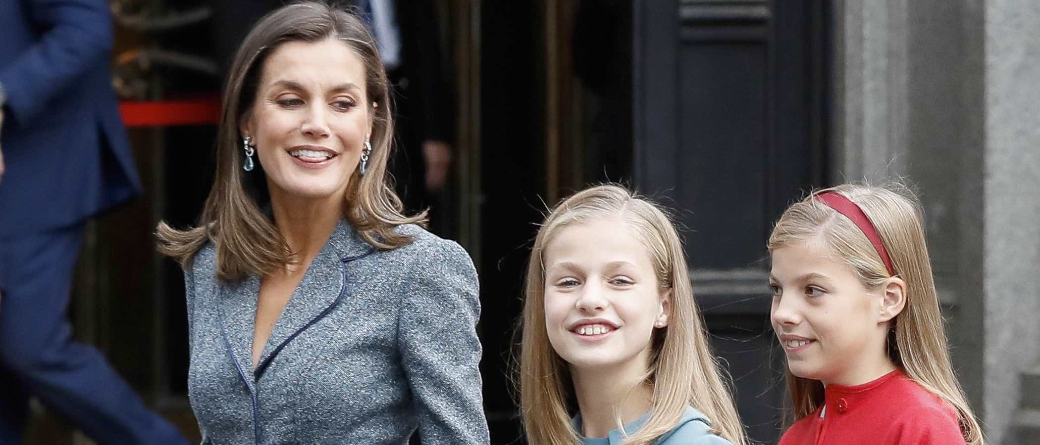 La Princesa Leonor confía en su color favorito para el look de su primera intervención pública