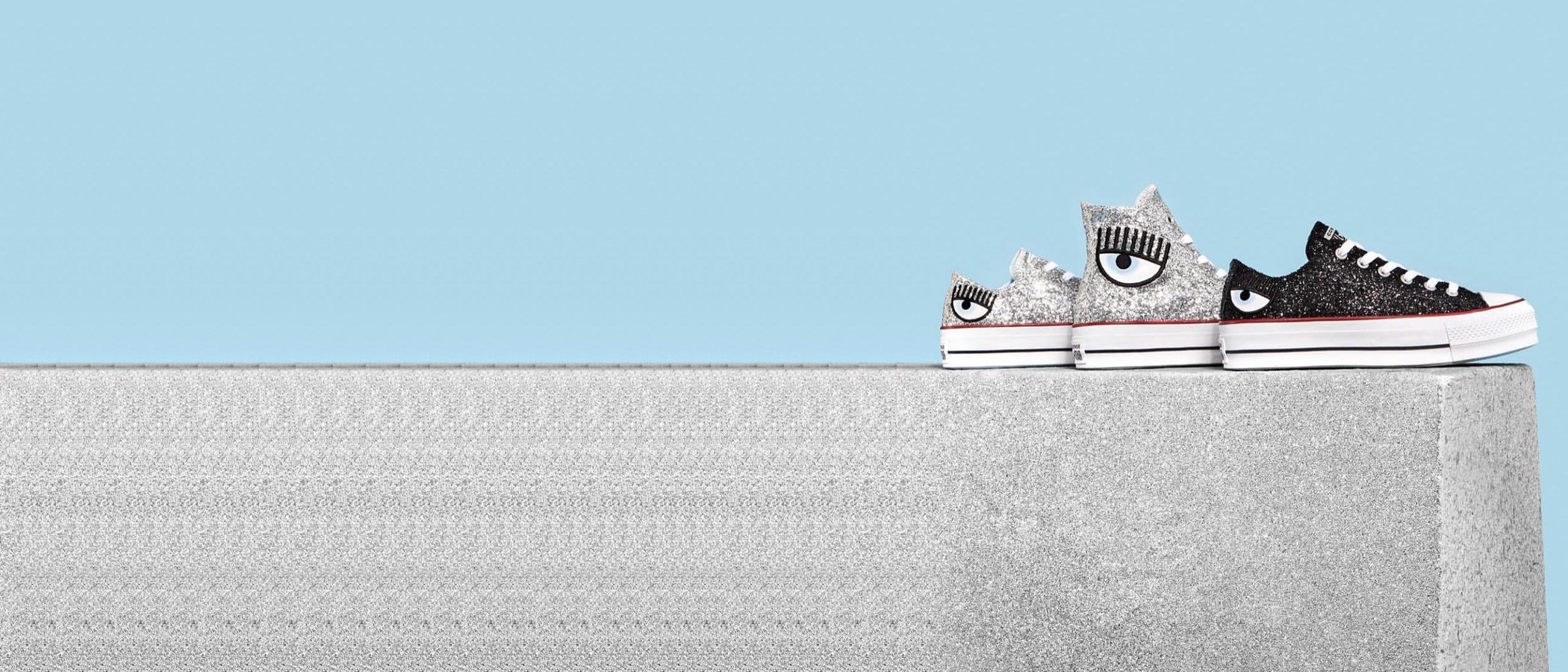 El glitter se apodera de la colección cápsula de Converse x Chiara Ferragni