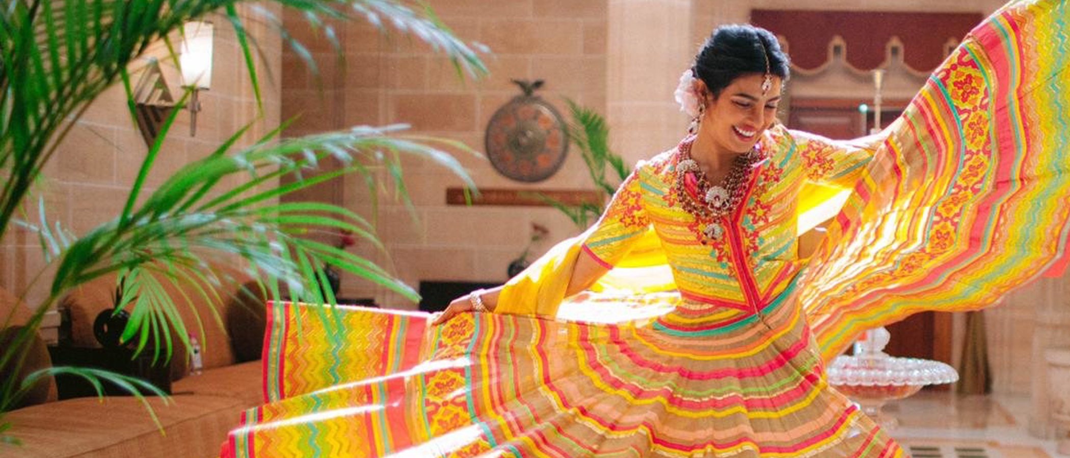 Así fueron los dos vestidos de novia de Priyanka Chopra en su boda con Nick Jonas