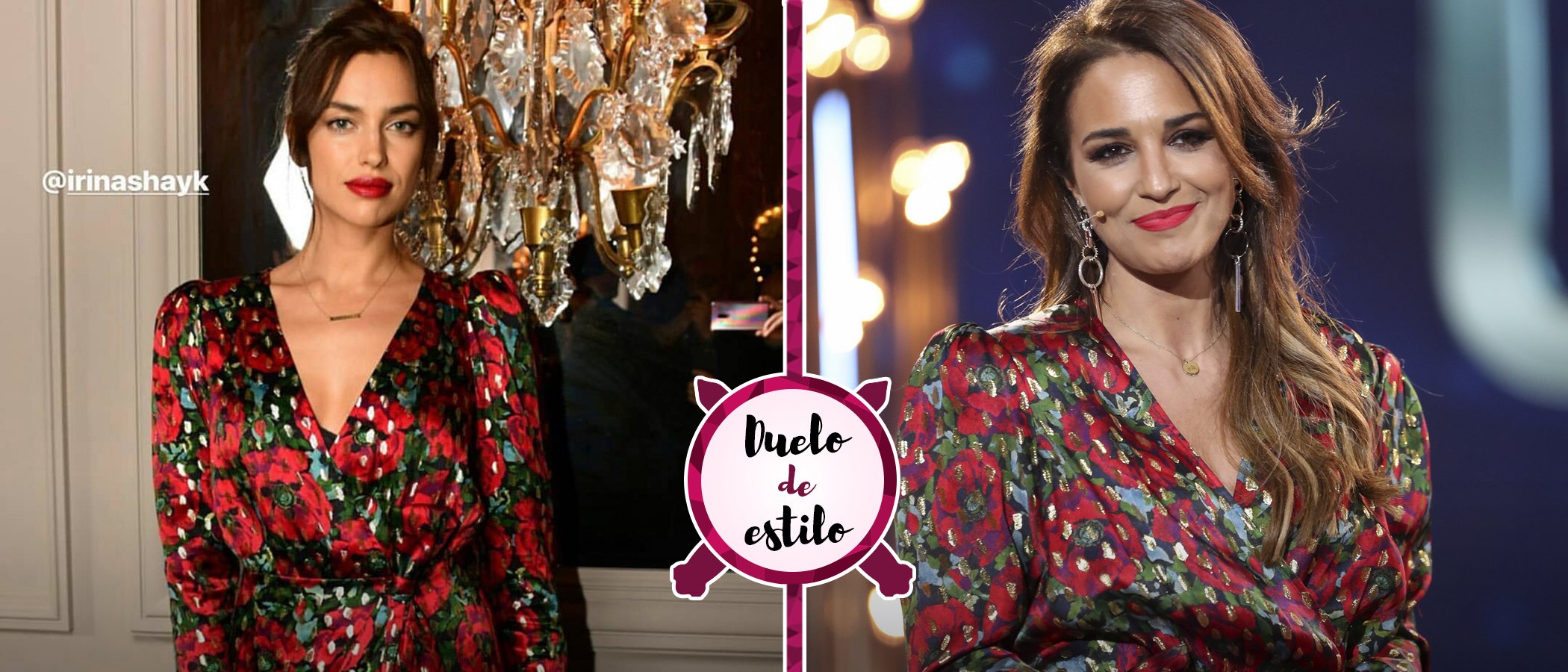 Paula Echevarría reta a Irina Shayk a un duelo de estilo con un vestido de su propia colección