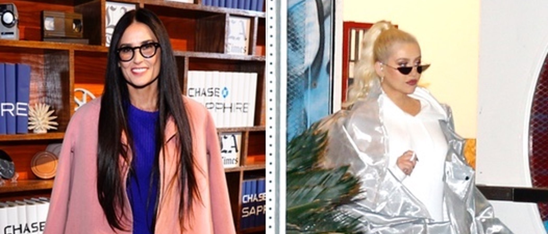 Christina Aguilera y Demi Moore entre las peor vestidas de la semana