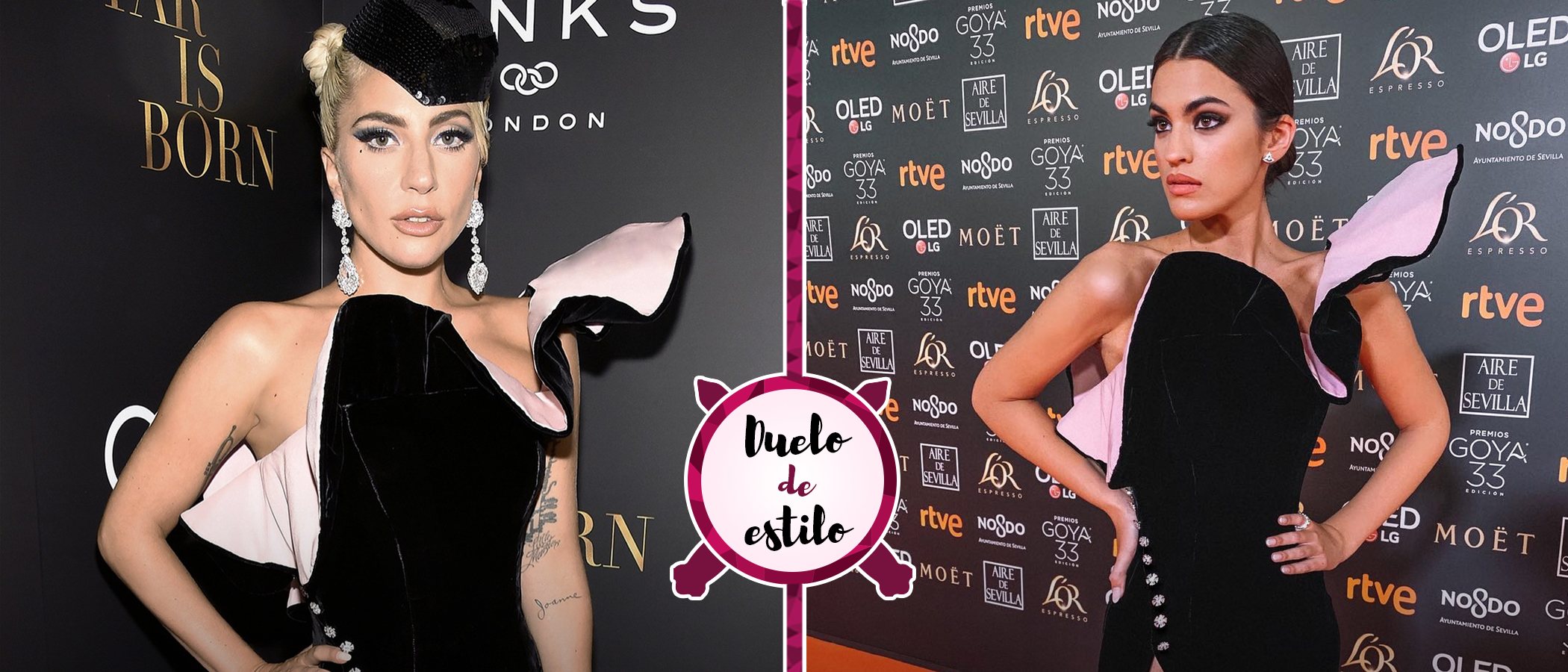 Marta Lozano y Lady Gaga apuestan por el mismo Ralph and Russo para la alfombra roja. ¿Cuál te gusta más?