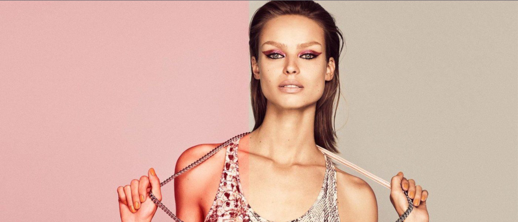 La heterogeneidad de la colección P/V 19 de Blumarine: ropa deportiva y vestidos de fiesta
