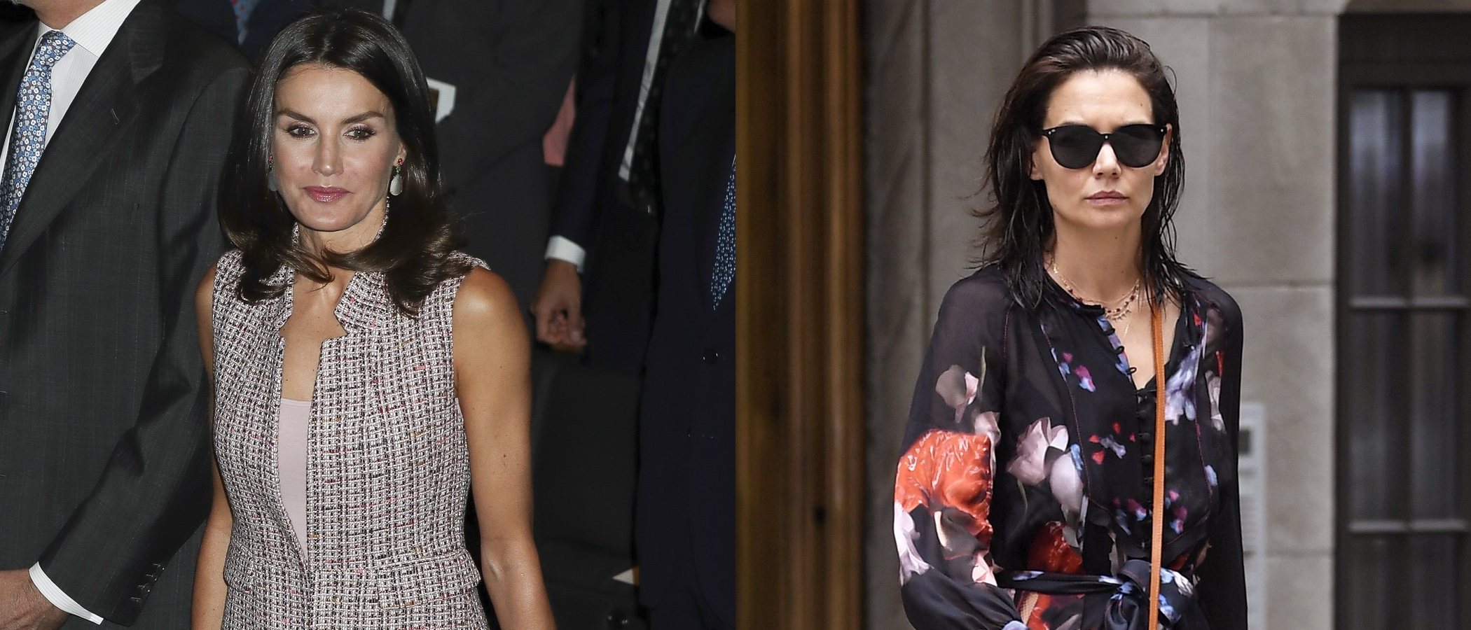 La Reina Letizia y Katie Holmes, entre las mejor vestidas de la semana
