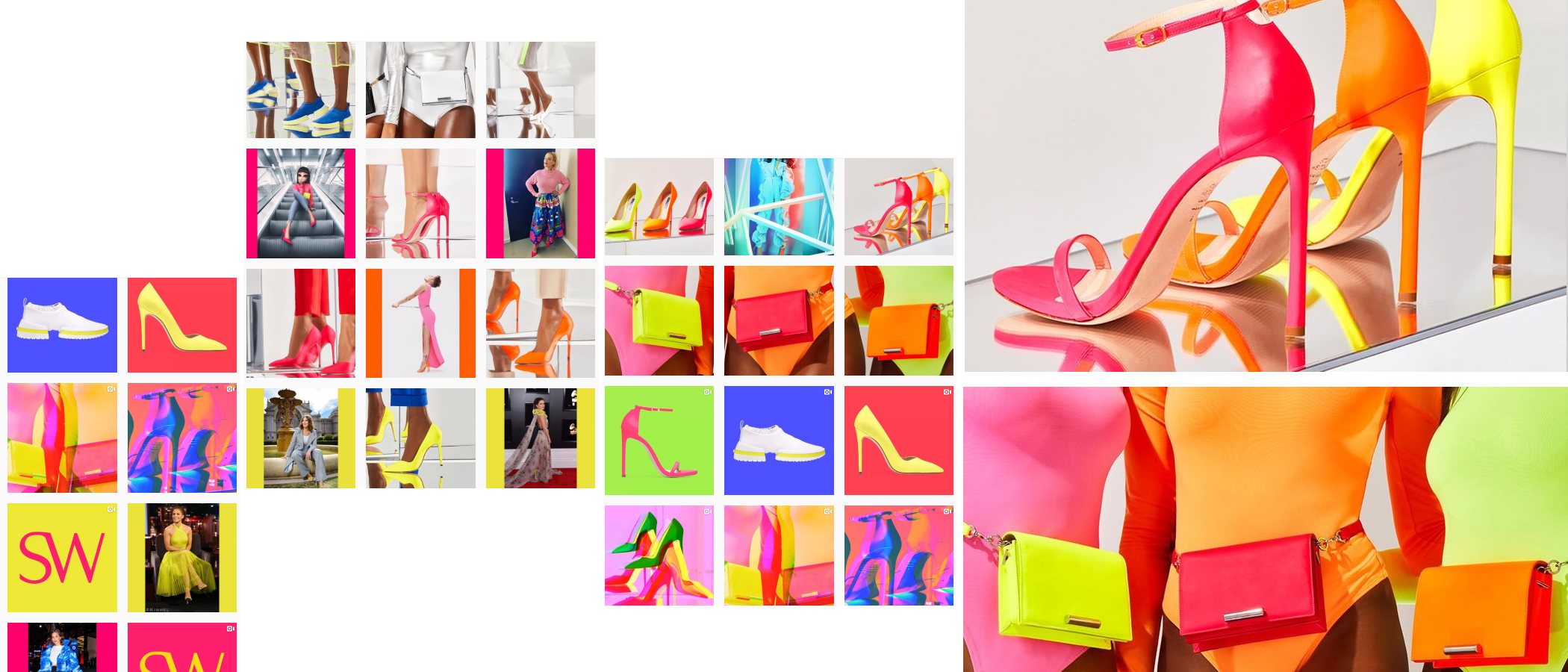 Stuart Weitzman lanza una colección neón de sus modelos más icónicos para verano