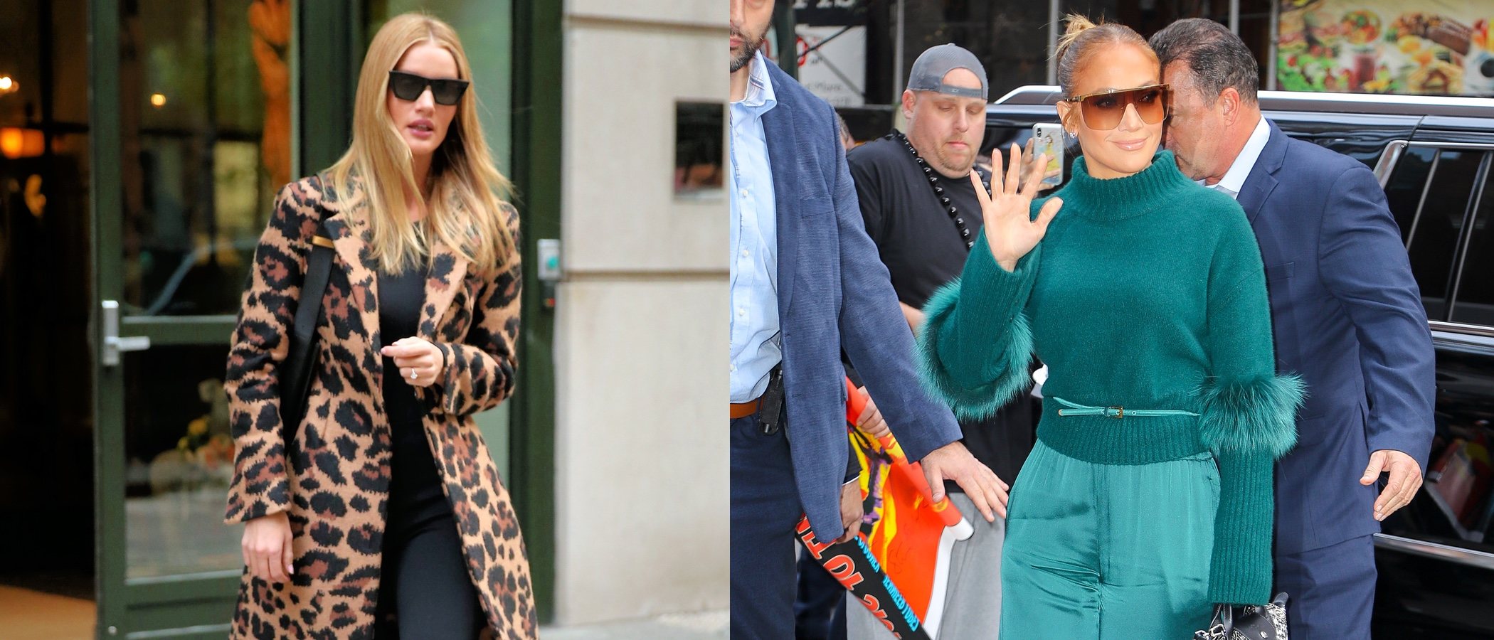 Rosie Huntington y Jennifer Lopez, entre las mejor vestidas de la semana