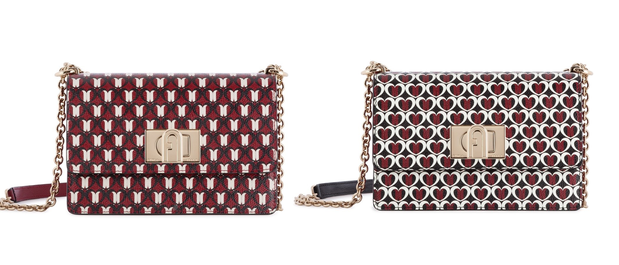 El estampado de corazón protagoniza la nueva colección de Furla para estas Navidades