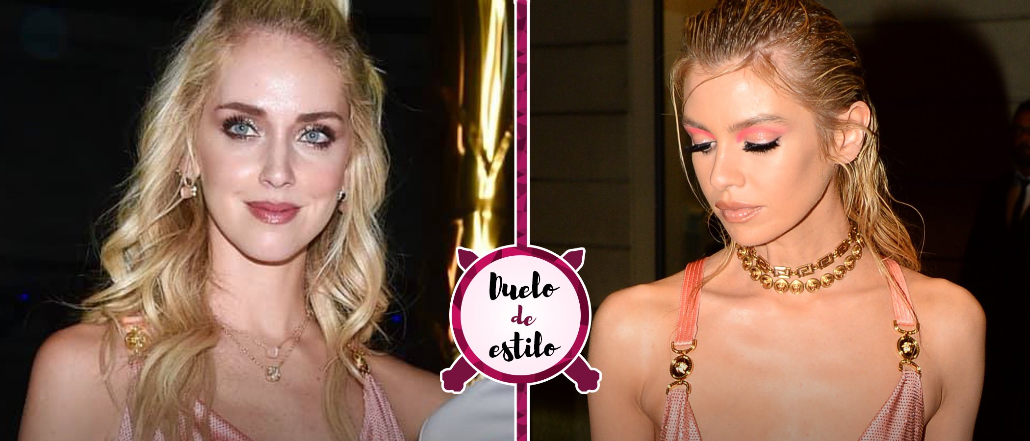 Chiara Ferragni y Stella Maxwell, dos musas de Donatella Versace escogen el mismo vestido para la misma fiesta