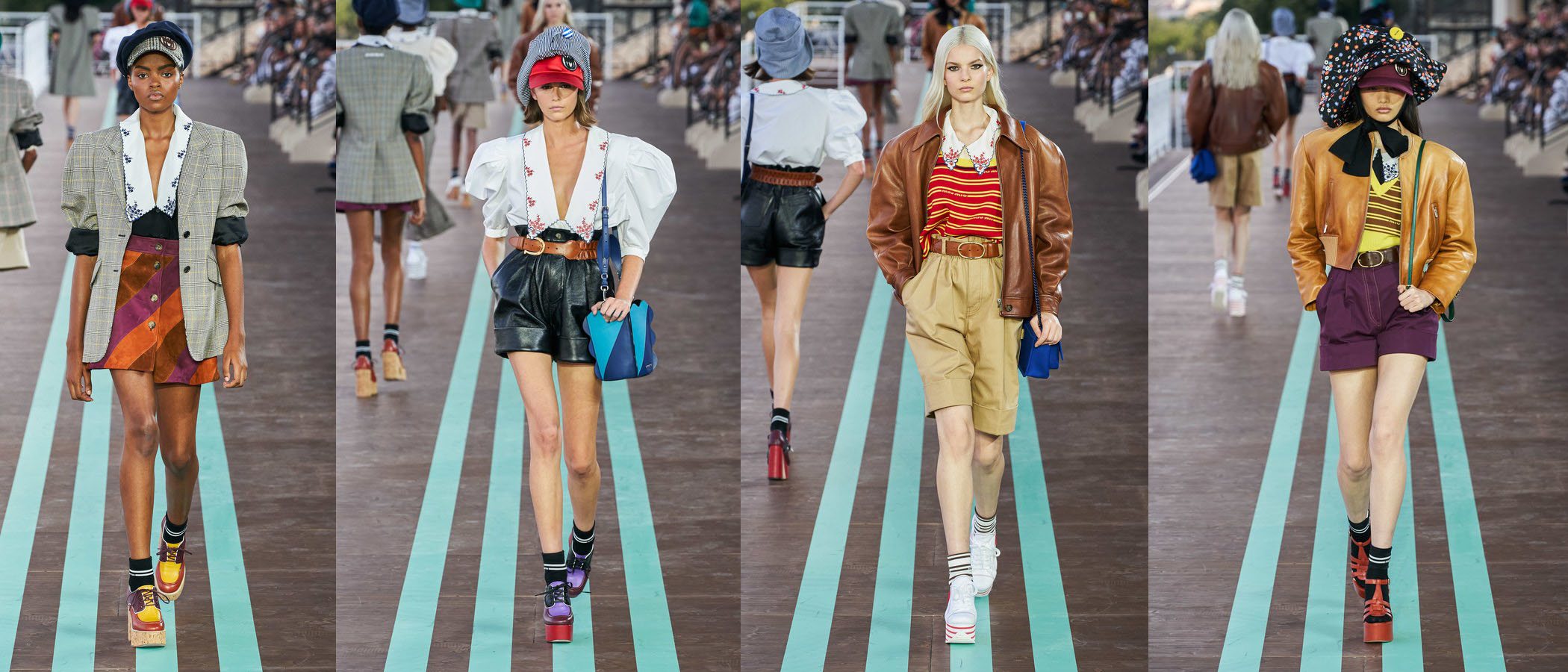 La colección Resort Miu Miu 2020 combina la estética romántica con el imaginario de los años 40 y 70