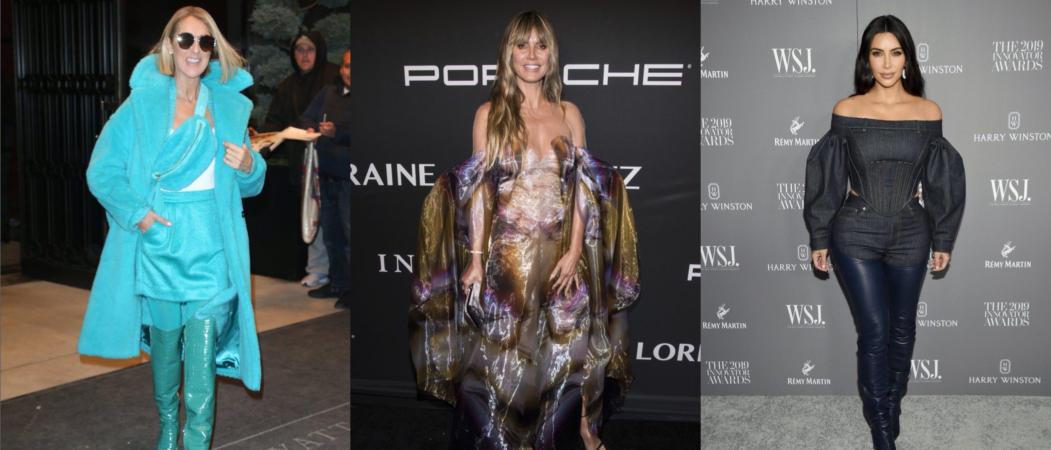 Céline Dion, Heidi Klum o Kim Kardashian, entre las peor vestidas del año 2019