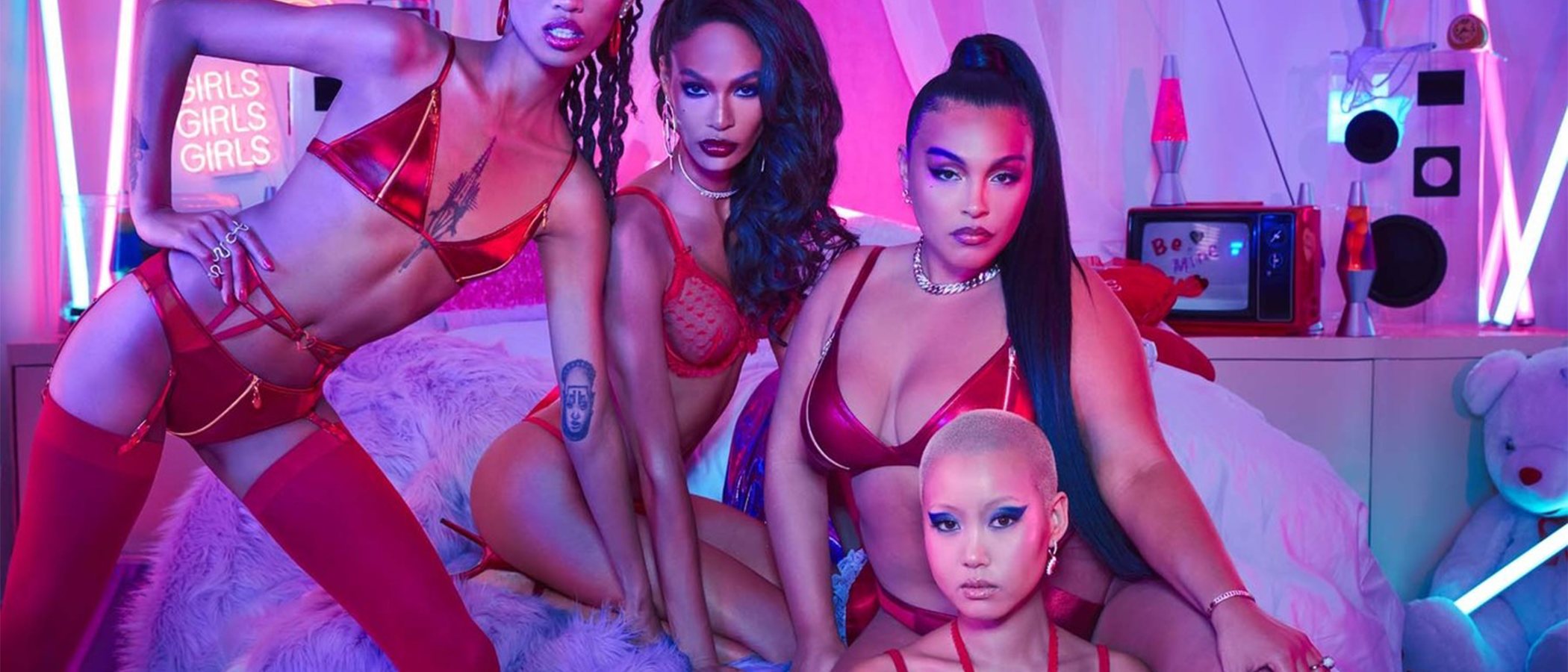 Rihanna y Adam Selman colaboran en la colección de lencería más codiciada de San Valentín 2020