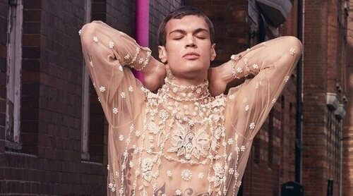 Blanco, representante de Italia en 'Eurovision 2022' junto a Mahmood, imagen de la última campaña de Valentino