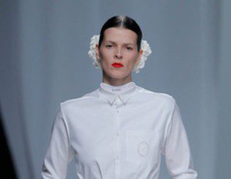 David Delfín presenta una colección otoño/invierno 2013/2014 en blanco en el Madrid Fashion Week