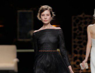 Juanjo Oliva apuesta por los vestidos para el otoño/invierno 2013/2014 en Madrid Fashion Week