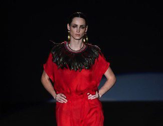 Los aires aztecas en la primavera/verano 2015 de Roberto Verino en Madrid Fashion Week