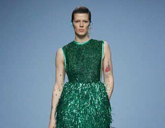 Davidelfín apuesta por el espumillón y las superposiciones para primavera/verano 2015 en Madrid Fashion Week